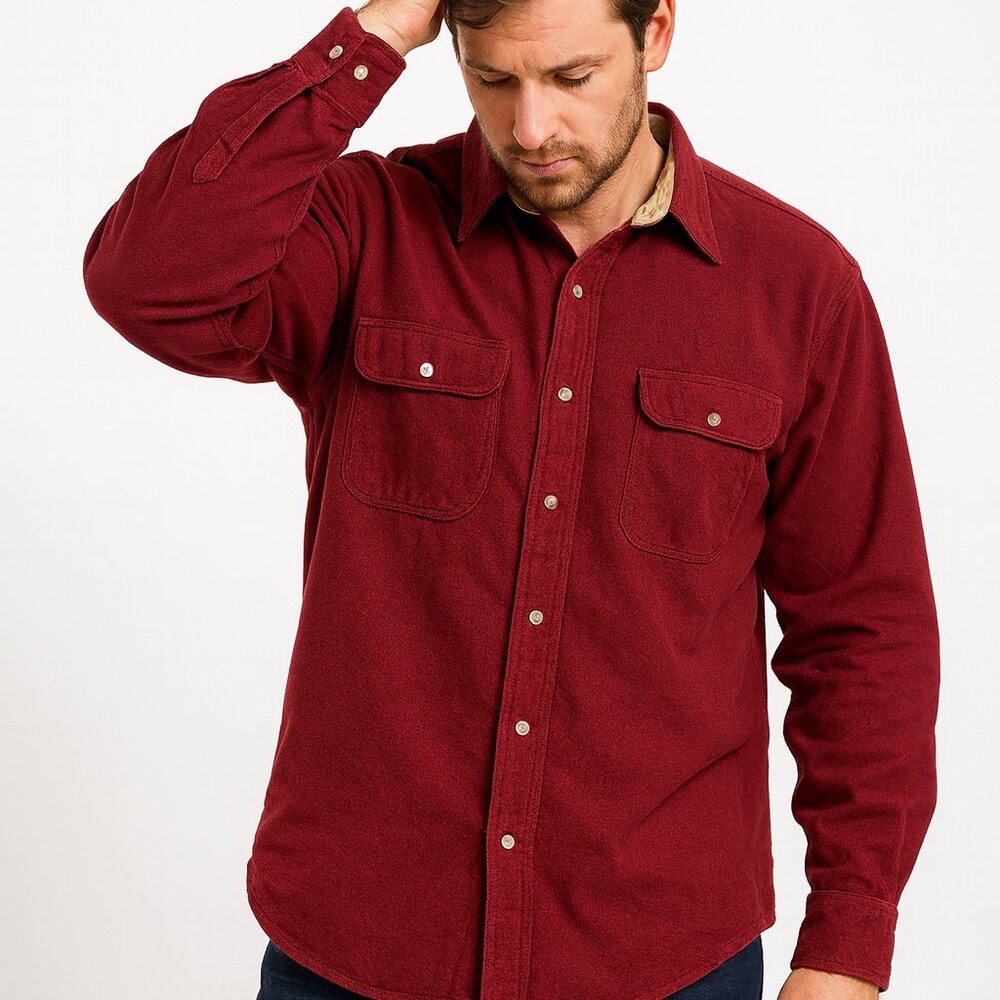 Cabela's Legendary Heavy-Weight Deerskin‎ Chamois Shirt - Men's XXL